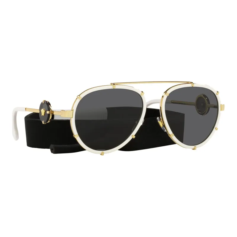 VERSACE Aviator Frame Sunglasses-0