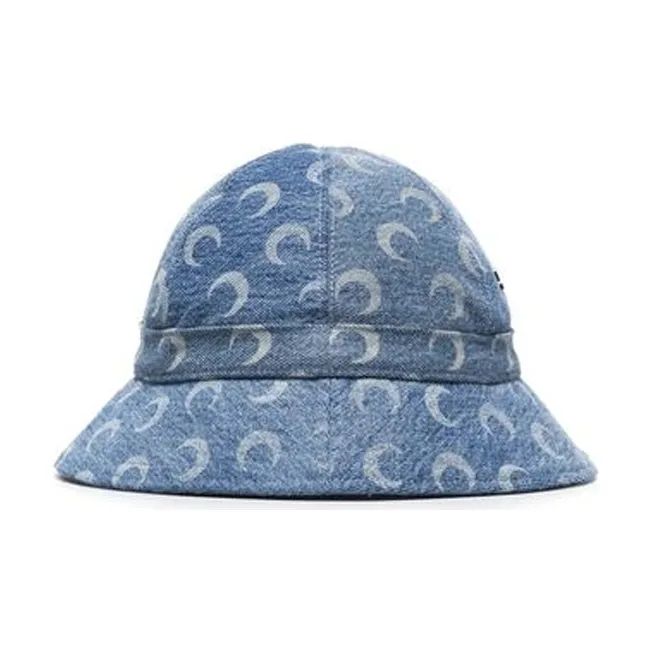 Marine Serre Bucket Hats Unisex Blue-1