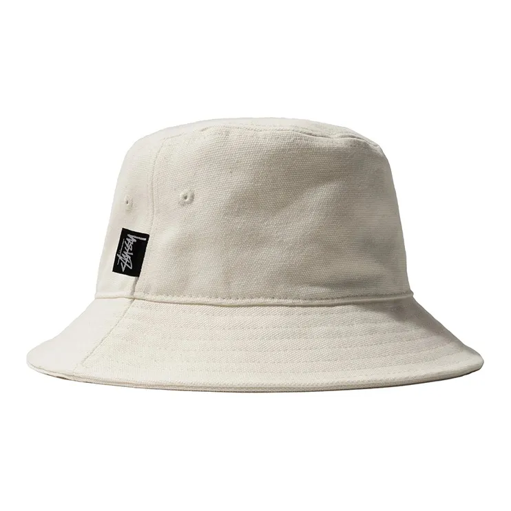 Stussy X Comme Des Garçons Canvas Bucket Hat-1