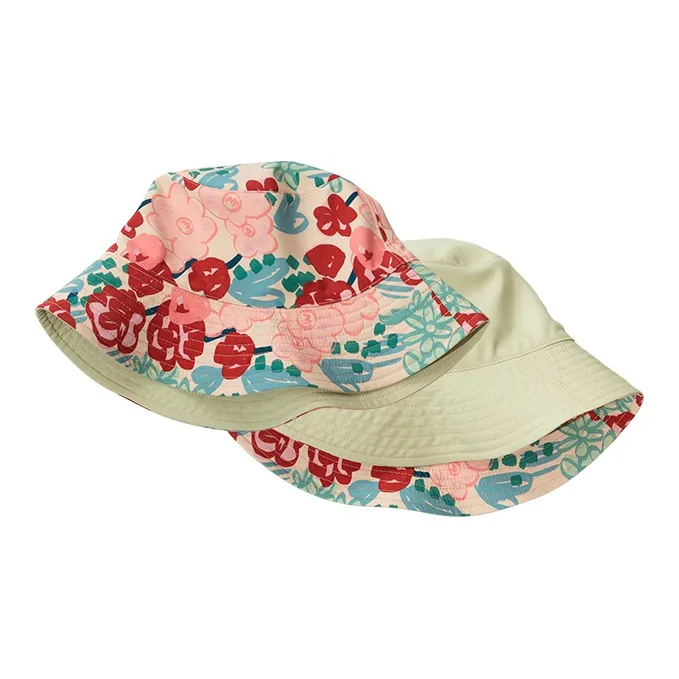 LOST PATTERN Polyester Double Sided Bucket Hat Sun Protection Sun Hat Women's-0