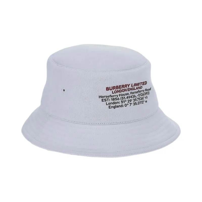 Burberry Location Print Cotton Bucket Hat-1