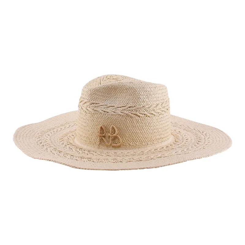 RUSLAN BAGINSKIY Interwoven-straw Fedora Hat-1
