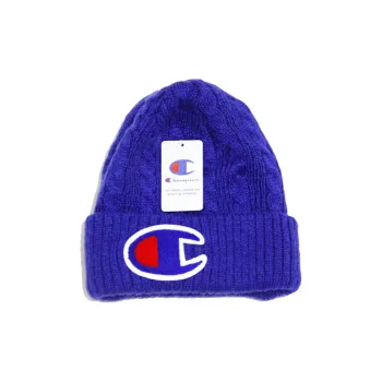 Champion Cotton Beanies Unisex Royal Blue