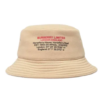Burberry Bucket Hats Unisex Khaki