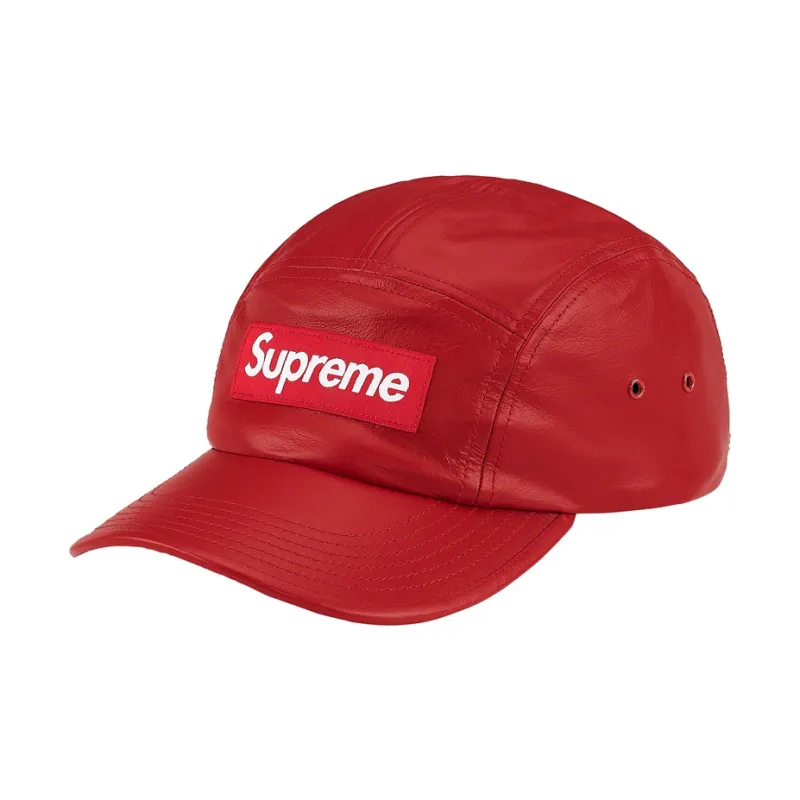 Supreme Leather Camp Cap-4