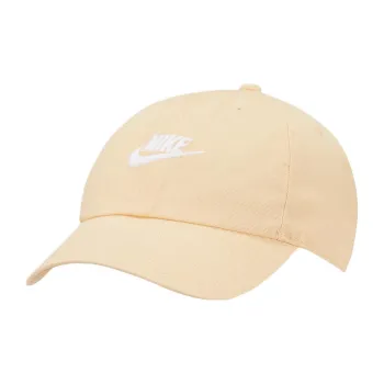Nike Cotton Baseball Caps Unisex Pink Orange