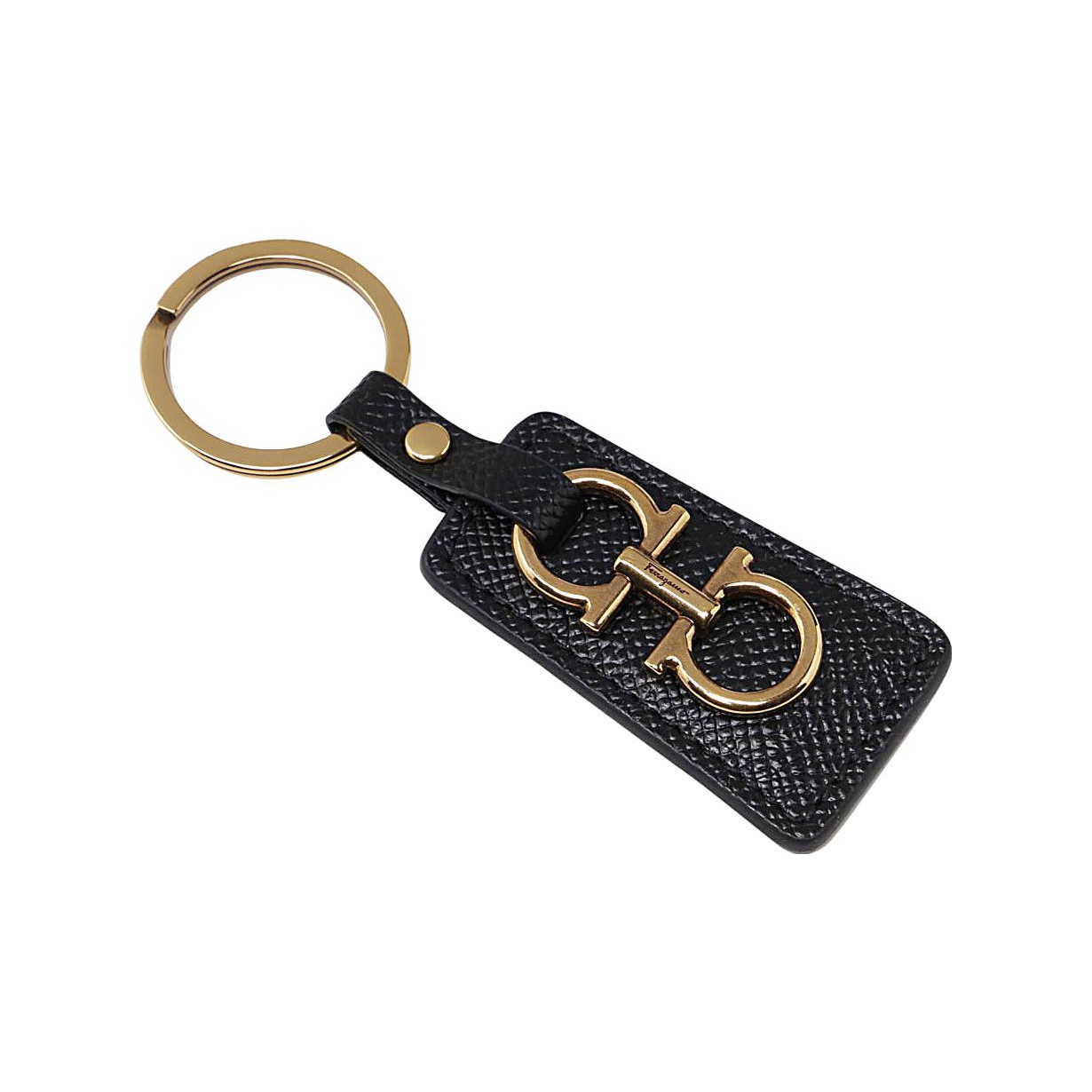 Salvatore Ferragamo black keychain hotsell & bag Authentic