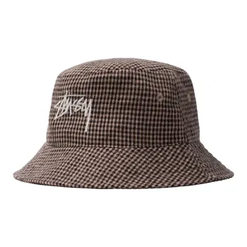 Stussy Wool Check Big Stock Bucket
