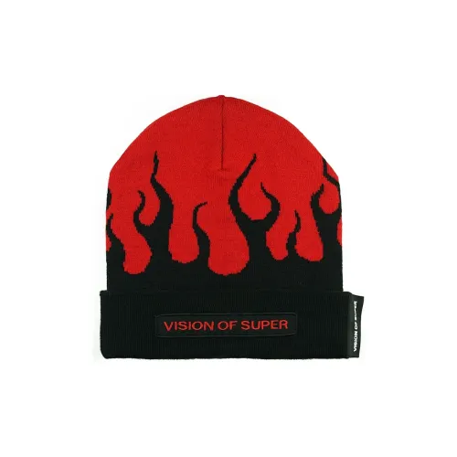 Vision Of Super Beanies Unisex Black/Red