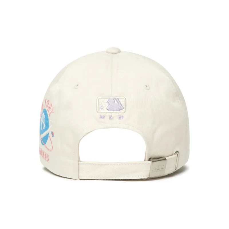MLB Cotton Baseball Caps CPL01 Unisex White-3