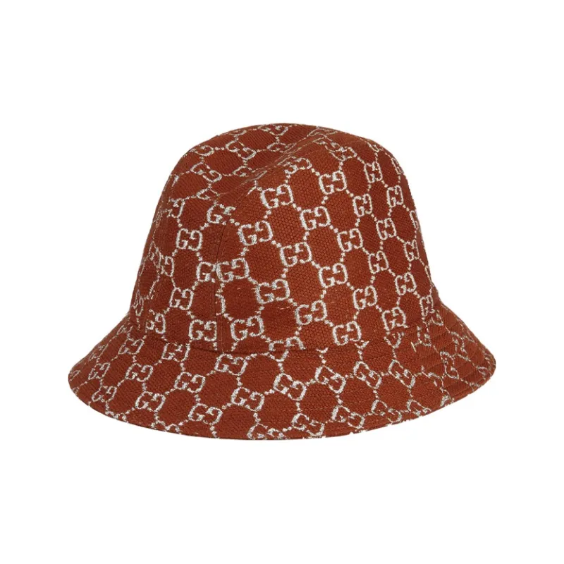 GUCCI GG Wool Bucket Hats Unisex Rusty Red-2