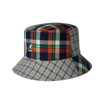 KANGOL Bucket Hats Unisex Red Green Plaid