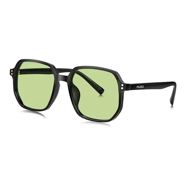MUZU TR/Memory Plastic Irregular Shape Sunglasses Unisex-4