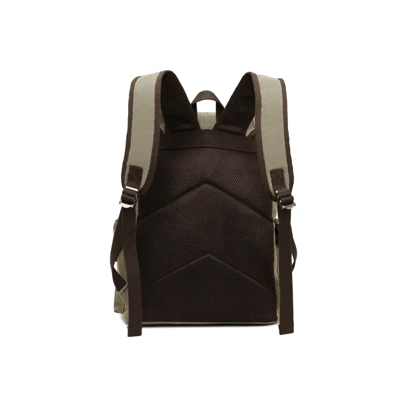 Slazenger Canvas Laptop Backpack Large Size Men's Cool Gray-13