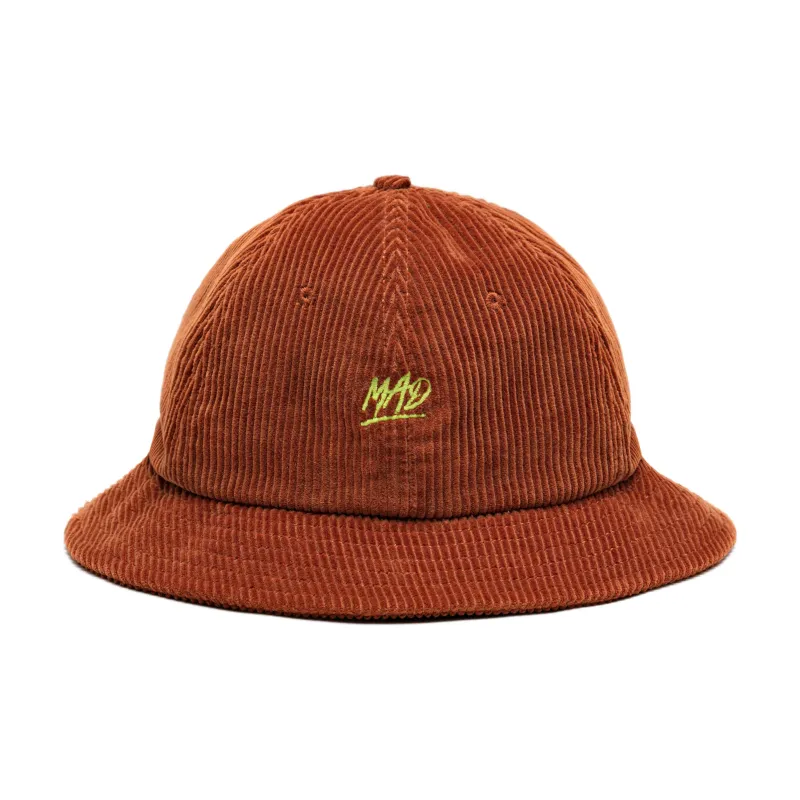 The MAD HATcher Corduroy Round Crown Bucket Hat Bucket Hat Unisex-5