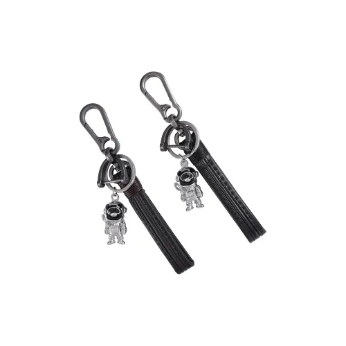 Burberry Leather Keychains Mens Black