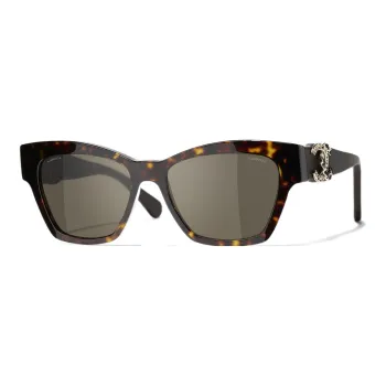 CHANEL Sunglasses Unisex Brown