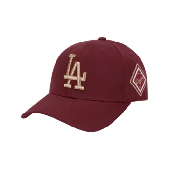 MLB Wool Blend Baseball Caps Unisex Burgundy