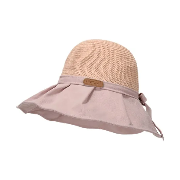 FREE RABBITⅡ Summer Bowknot Bucket Hats Women's-5