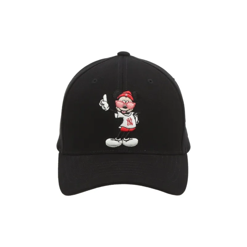 MLB Polyester Baseball Caps Unisex Black/Gray White-1