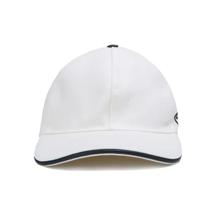 GUCCI GG Cutton Baseball Cap White-2