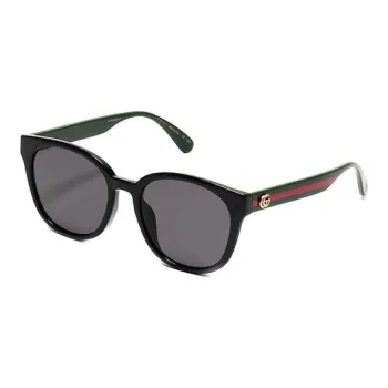 GUCCI Round Full Frame Acetate Sunglasses Black