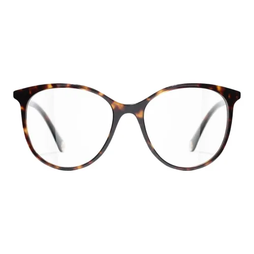 CHANEL Eyeglass Frames Unisex Tortoiseshell