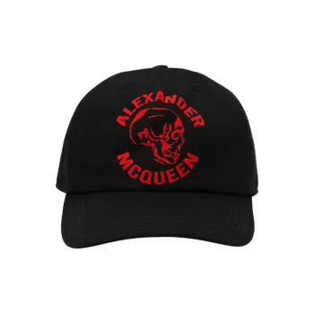 Alexander McQueen Baseball Caps Unisex Black