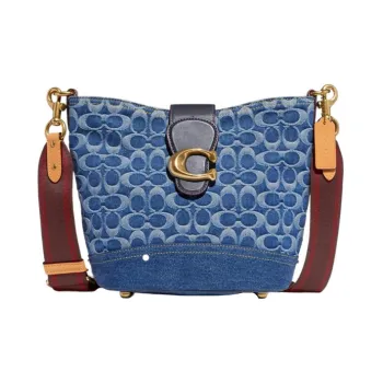 COACH TALI Denim Bucket Bags Crossbody Bag Shoulder Bag Women's Denim Blue