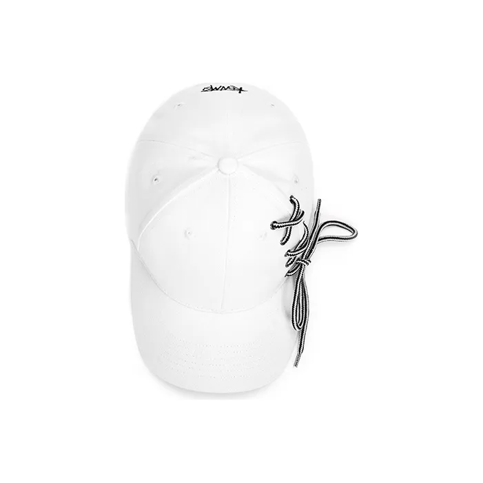 KENMO Cotton Baseball Caps Unisex Black/White-14