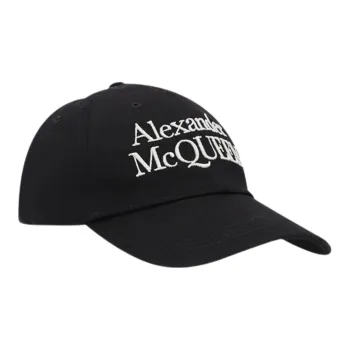 Alexander McQueen Logo Embroidered Curved Peak Cap