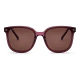 C3: Classical Style Burgundy Frame+Elegant Tea Brown Lens