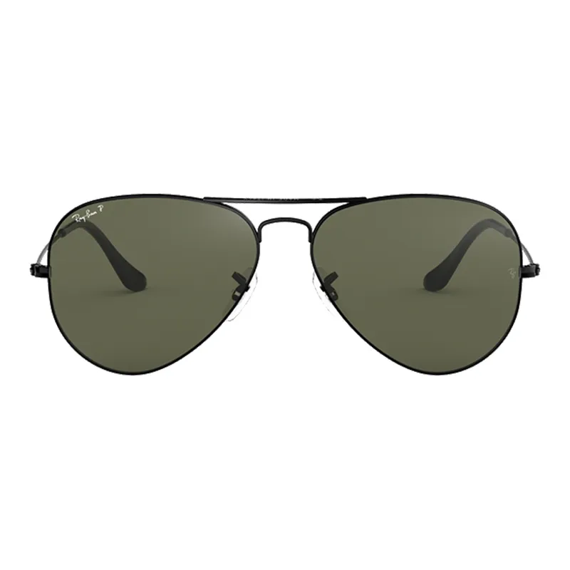 RayBan Alloy Aviator Sunglasses Unisex Green-1