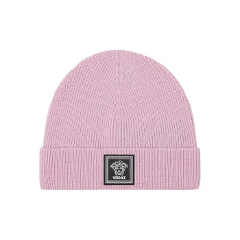 VERSACE Medusa Wool Ribbed Beanie