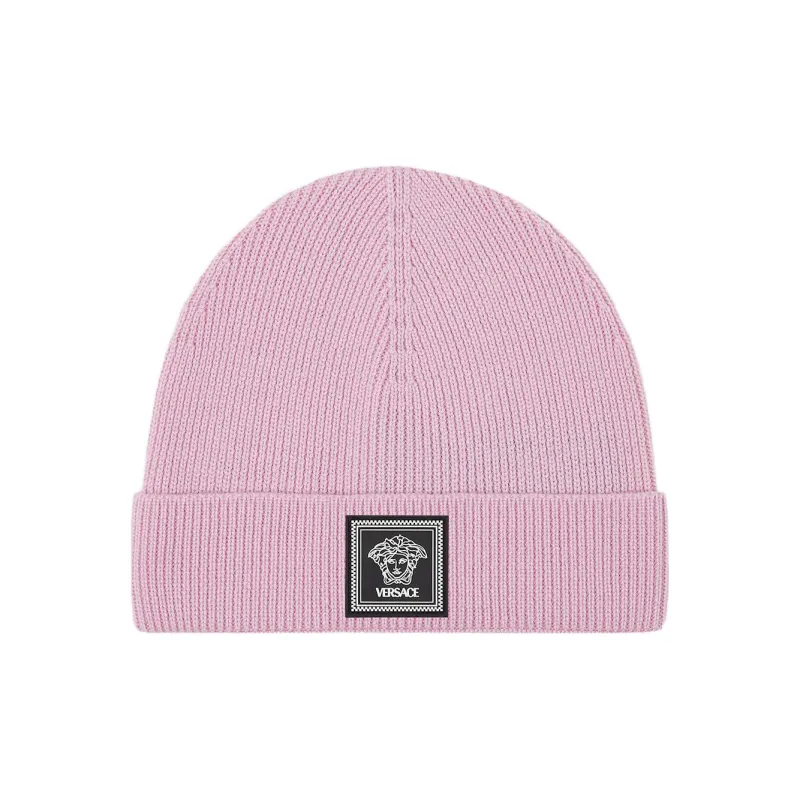 VERSACE Medusa Wool Ribbed Beanie-0