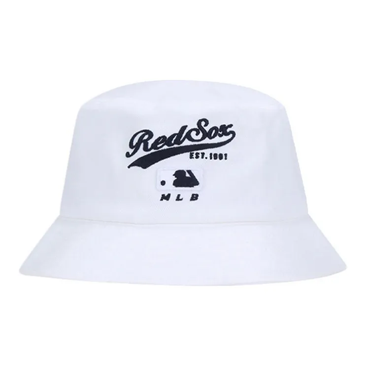 MLB Boston Red Sox Polyester Bucket Hats Unisex Black/Beige/White-16