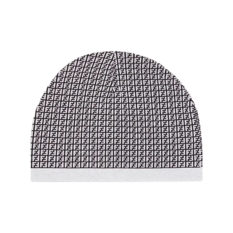 FENDI Beanies Men Gray-0