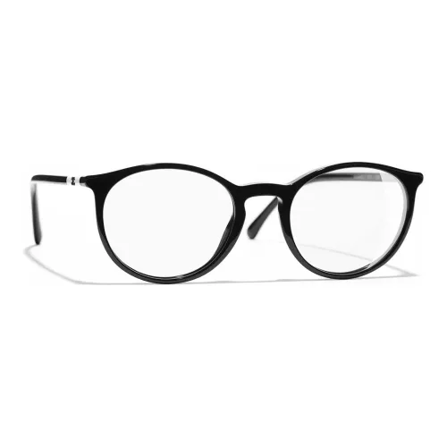 CHANEL Eyeglass Frames Unisex Black