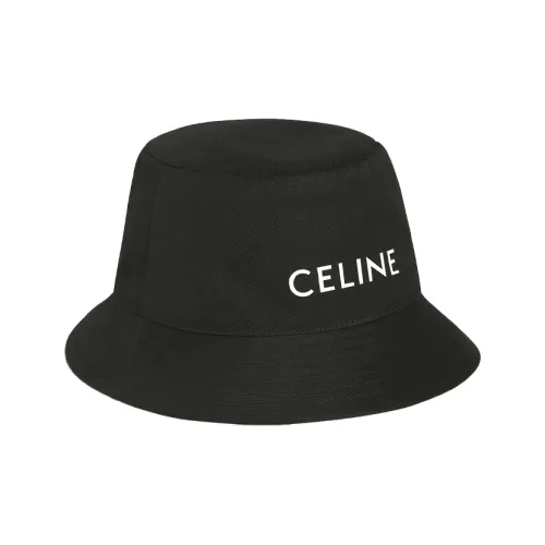 CELINE Cotton Bucket Hat Black