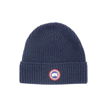 Canada Goose Wool Beanies Men's Blue