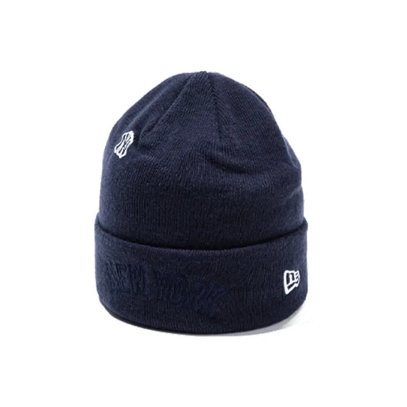 New Era New Era X MLB Co brand Cotton Beanies Unisex Navy Blue-0