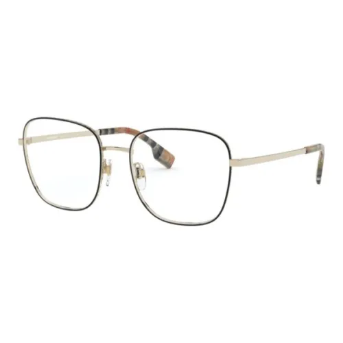 Burberry Eyeglass Frames Unisex Light Gold/Black