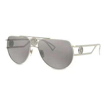 VERSACE Double Bridge Aviator Frame Sunglasses