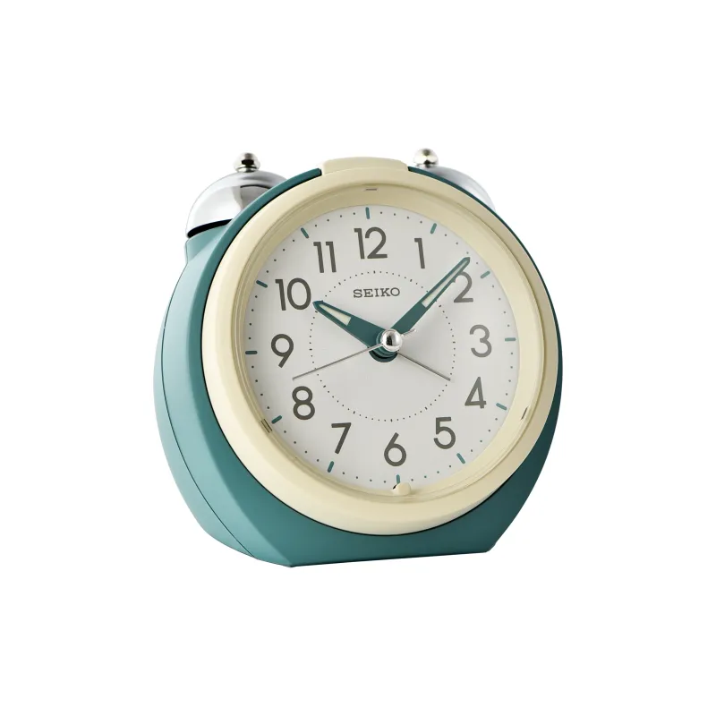 SEIKO Mechanical Movement Plastic Alarm Clock Unisex White QHK054M-1