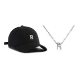 Black Hats & Caps+Necklace