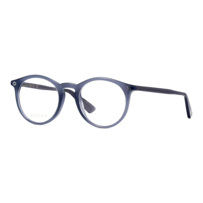 GUCCI Plate Frame Round Eyeglass Frames Unisex-0