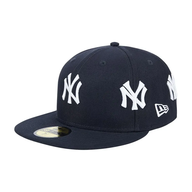 New Era Cotton Baseball Caps Unisex Navy Blue-0
