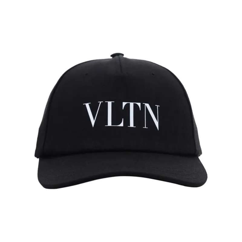 Valentino Vltn Logo Cotton Baseball Cap-0
