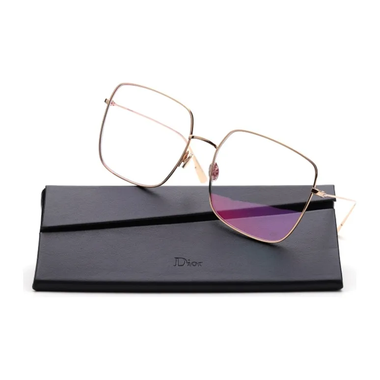 DIOR Injection Molded Square Sun Eye Women's Pink-4