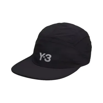 Y 3 Cotton Baseball Caps Unisex Black